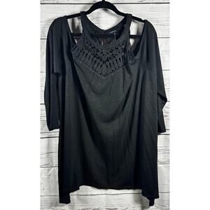 Torrid Cold Shoulder Crochet Neck Tunic – Size 2 (2X) – NWT